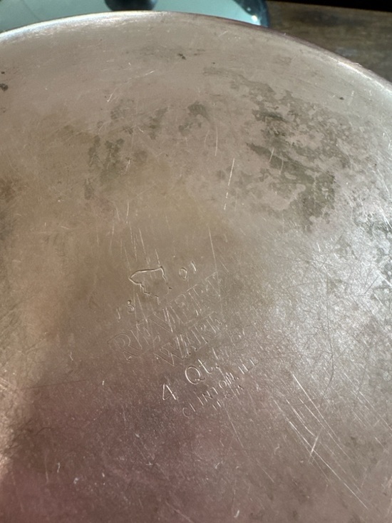 ✨ Vintage Revere Ware Copper Bottom Saucepan Set 4qt 2qt 1qt Made in USA 🇺🇸 ✨ - Picture 4 of 7